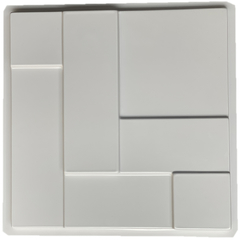 Forma 3d Mosaico Liso Taco 40X40cm ABS 2mm Molde Para Cimento/Concreto/gesso 3d IN674 - comprar online