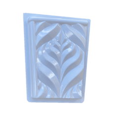 Forma 3d Vaso Folha 42x32x25 Abs Virgem Molde para gesso Ou Cimento IN625 na internet