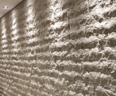 Forma 3d Tijolinho Rústico Tipo Travertino Rock Face ABS 2mm Molde Para Gesso/Cimento/Concreto IN381 na internet