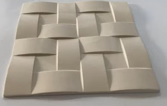 Molde Gesso 3d Trançada 40x40cm Abs Virgem Molde Gesso/cimento IN698 - loja online
