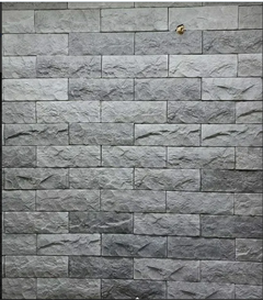 Forma 3d 4 Tijolinho Rústico Rock Face 30x10cm ABS 2mm Molde Para Gesso/Cimento/Concreto IN672