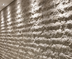 10 Forma 3d Tijolinho Rockface Travertino ABS 2mm Molde Para Gesso/Cimento/Concreto IN381-KT10 na internet