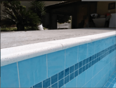 2 Forma 3d Borda de Piscina Peito de Pombo 49X20cm ABS 2mm Molde para concreto/cimento IN351 - INNOVE3D
