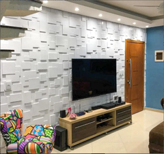 Forma 3d Mosaico Bloco 40X40cm ABS 2mm Molde Para Cimento/Concreto/gesso 3d IN615 na internet