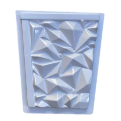 Forma 3d Mini Vaso Alpes 25x22x15cm Abs Virgem Molde para gesso Ou Cimento IN640 na internet