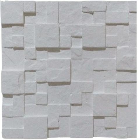 Forma 3d Gesso Mini Mosaico Rústico Pedras São Tomé 28x28cm ABS Molde Para Gesso/Cimento/Concreto IN629