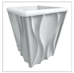 Forma 3d Vaso Ondas 42x32x25 Abs Virgem Molde para gesso Ou Cimento IN626 na internet