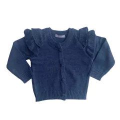 Casaco Tricot Babados - oui oui petit