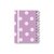 Caderno Pequeno Dots Lilás - loja online