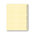 Caderno Colegial Grid Amarelo - loja online