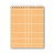 Caderno Colegial Grid Laranja na internet