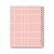 Caderno Colegial Grid Rosa - loja online