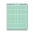 Caderno Colegial Grid Verde Água - Cadernetas | papelaria artesanal para uma rotina mais leve & criativa