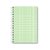 Caderno Médio Grid Verde