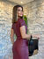 CONJUNTO D'VERAS SAIA MIDI ECO COURO - D'veras