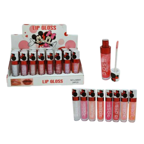 G206 (24U) LIP GLOSS MINNIE Y MICKEY LA8001 - comprar online