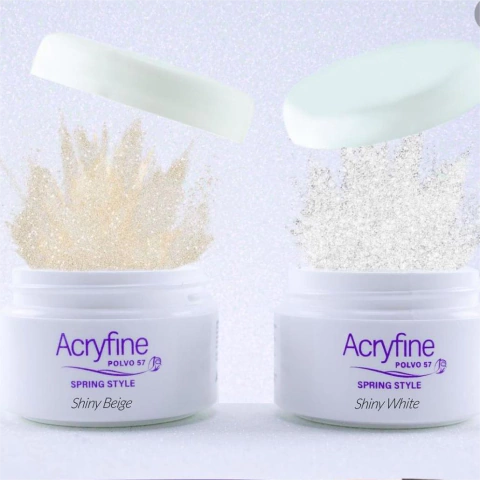 NUEVO COLOR CON GLITTER POLIMERO SPRING STYLE ACRYFINE 30GR