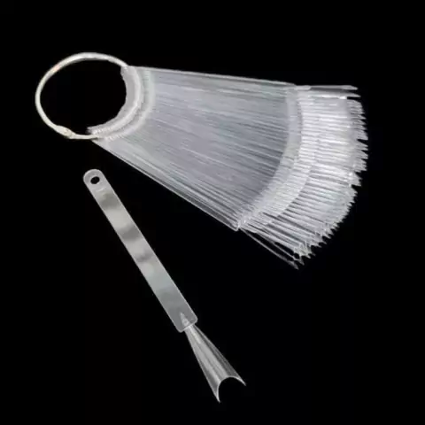 C118 U?ERO MUESTRARIO STILETTO CON SONISA CLEAR CHERIMOYA 50PCS A730-2
