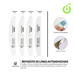 PACK DE 12 REPUESTO DESCARTABLE PARA LIMA METALICA BH003310