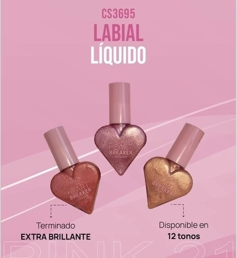 H114 (24U) PINK 21 LIP GLOSS HEART BREAKER (VTO:06/2026) CS3695 - comprar online
