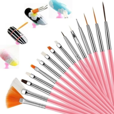 SET X15 PINCELES ROSAS - comprar online