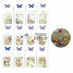 PACK DE 12 DECO MIXTO CON STRASS AURORA GT-001