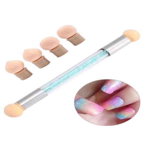 DA501 PINCEL ESPONJA PARA DEGRADE CON 4 REPUESTOS JH-517