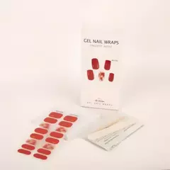 A401 B401 PACK DE 12U UÑAS PRESS ON STICKER GEL/UV COLOR LISO 16PCS SURTIDO NJT-91