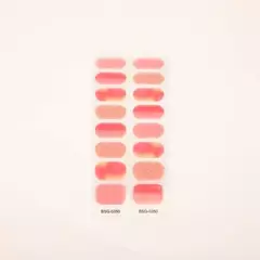 A401 B401 PACK DE 12U UÑAS PRESS ON STICKER GEL/UV COLOR LISO 16PCS SURTIDO NJT-91 en internet