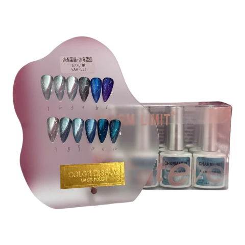 CHARM LIMIT ESMALTES OJO DE GATO ICE BLUE X12U SAR-113 - comprar online