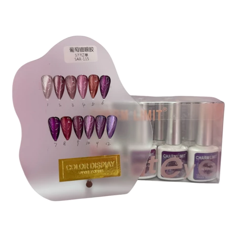 CHARM LIMIT ESMALTES OJO DE GATO UVA X12U SAR-115 - comprar online