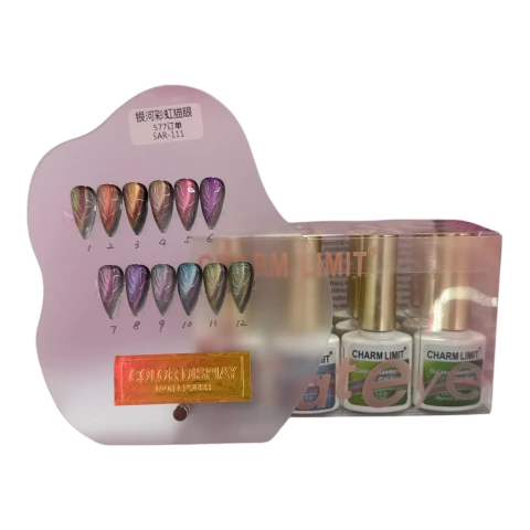 CHARM LIMIT ESMALTES OJO DE GATO GALAXY RAINBOW X12U SAR-111 - comprar online