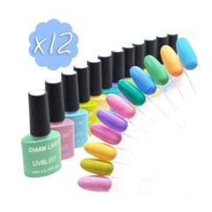 12 CHARMLIMIT ESMALTE SEMI PASTELES