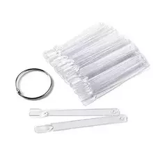 C111 SET DE 50PCS UÑERO MUESTRARIO CUADRADO K85 TRANSPARENTE JH-194 - comprar online