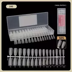 C109 TIP PRELIMADO COFFIN CORTO PARA SOFT GEL 240PCS JH-212 - comprar online