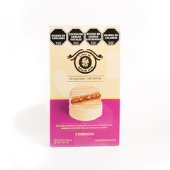 Caja de Alfajor Premium Blanco x6