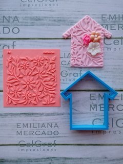 texturador flores y hojas