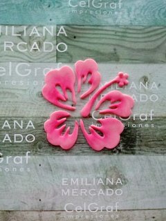 set 6 cortantes flor hibiscus puzzle - comprar online