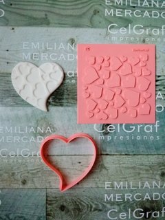texturador corazones varios