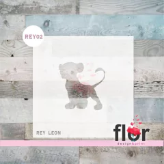 Stencil Rey León Rey02