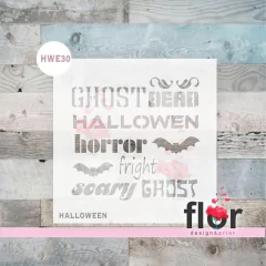 Stencil Frases Halloween HWE30