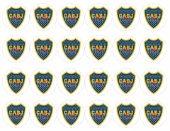 24 TOPPERS OREO LAMINA COMESTIBLE ESCUDOS BOCA JUNIORS