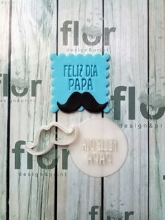 Sello Feliz día Papá simple