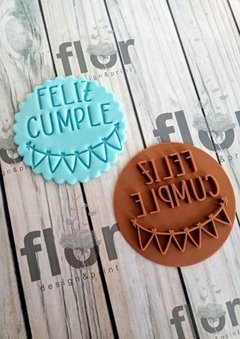 Sello Feliz Cumple Banderín - comprar online