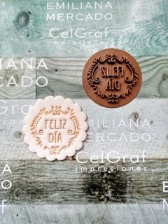 Sello Feliz día arabescos - comprar online