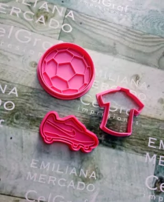 Set 3 cortantes Fútbol chicos