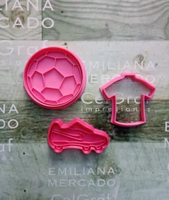 Set 3 cortantes Fútbol chicos - comprar online