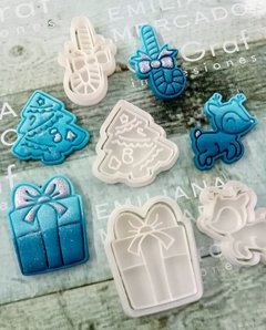 SET 4 cortantes Mini Navideños