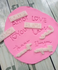 Set Stamp Romántico x 6 palabras