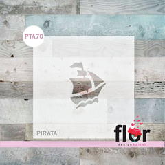 Stencil Barco Pirata PTA70